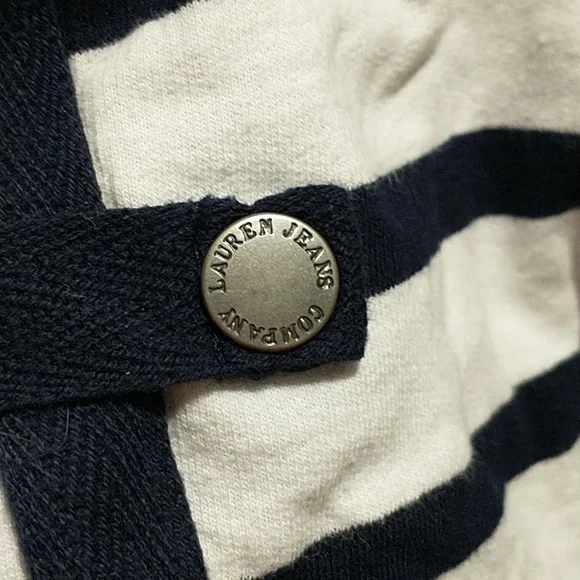 Ralph Lauren Navy & White Zip Up Hoodie - Picture 5 of 6